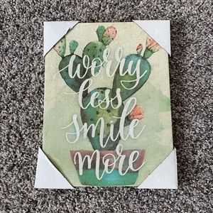 Cactus canvas room decor